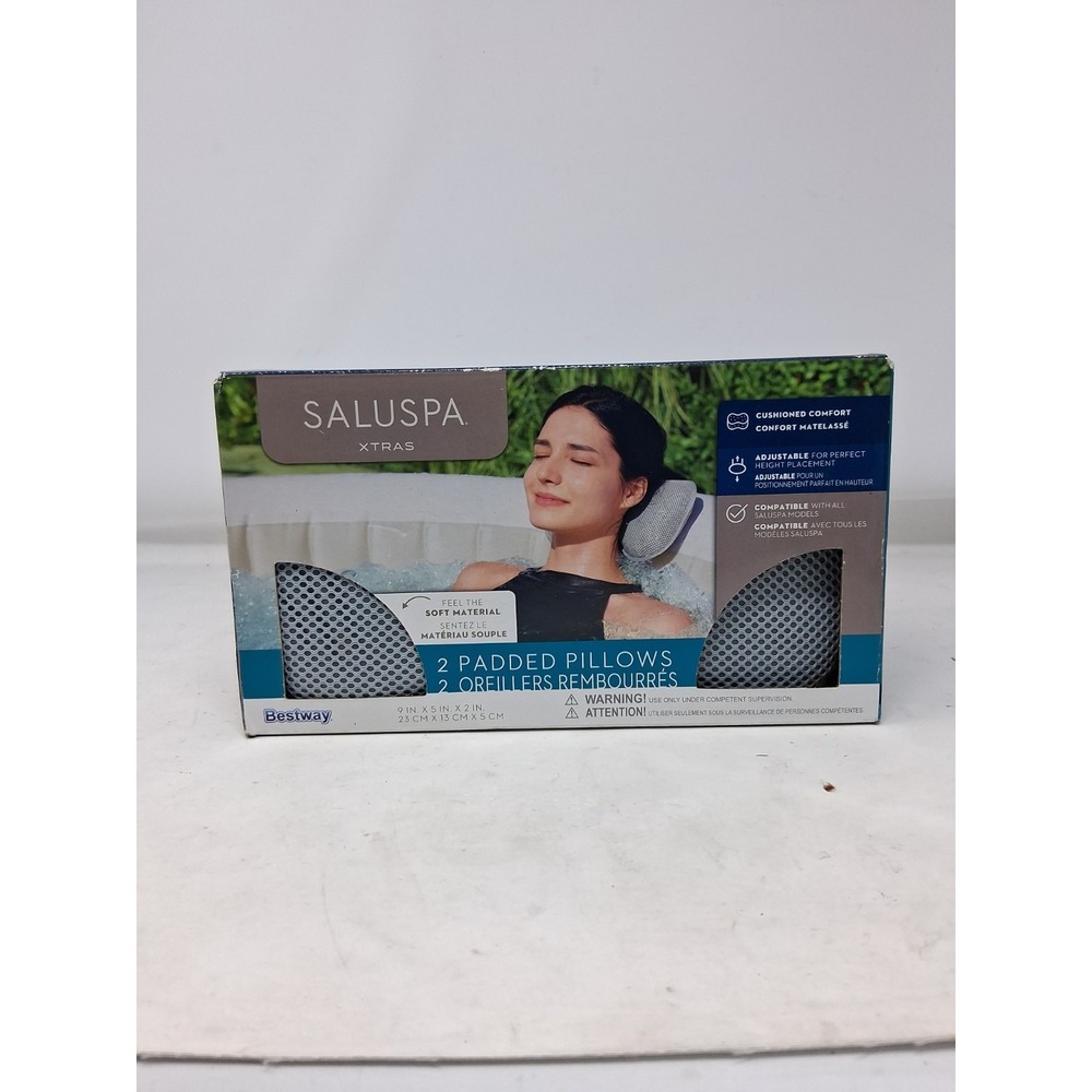 Bestway Spa SaluSpa Inflatable Hot Tub Back Neck Rest Padded Pillow 2 pack  I